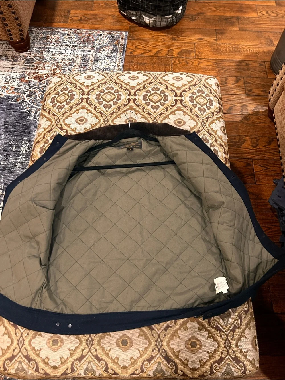 Filson Navy Wool Spokane Short Cruise Jacket